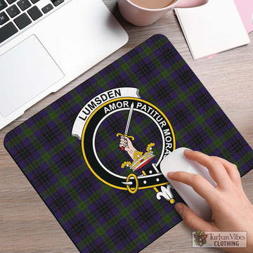 Lumsden Hunting Tartan Mouse Pad with Family Crest