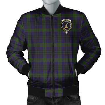 Lumsden Hunting Tartan Bomber Jacket with Family Crest