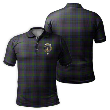 Lumsden Hunting Tartan Men's Polo Shirt with Family Crest