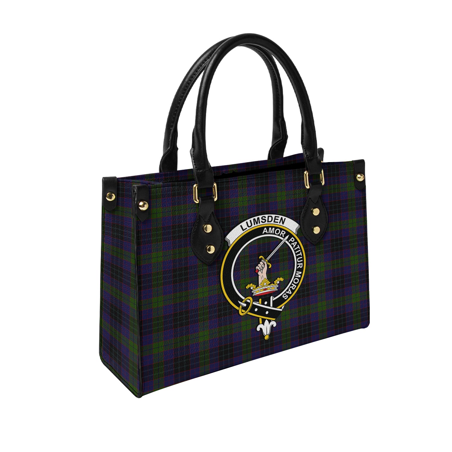 lumsden-hunting-tartan-leather-bag-with-family-crest