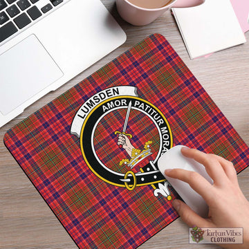 Lumsden Modern Tartan Mouse Pad with Family Crest