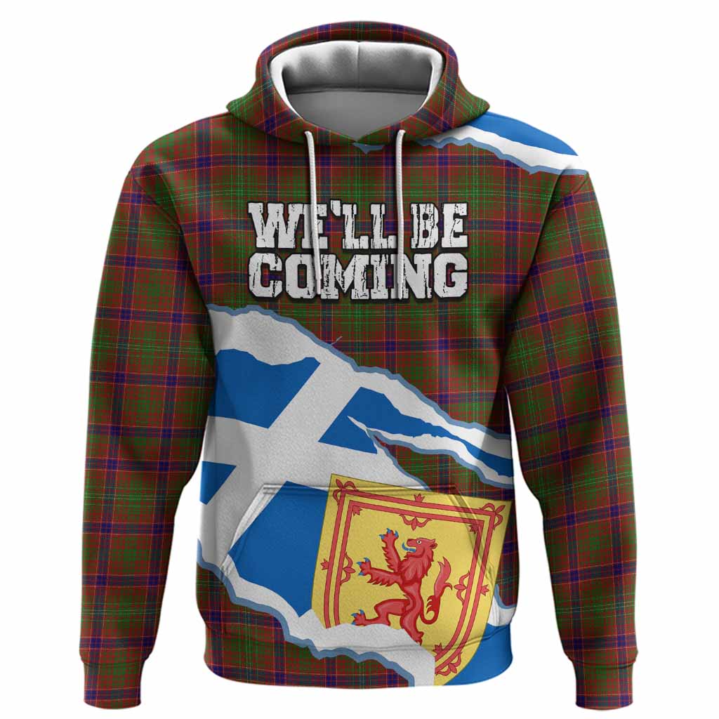Lumsden Scotland Football Tartan Hoodie We'll Be Coming