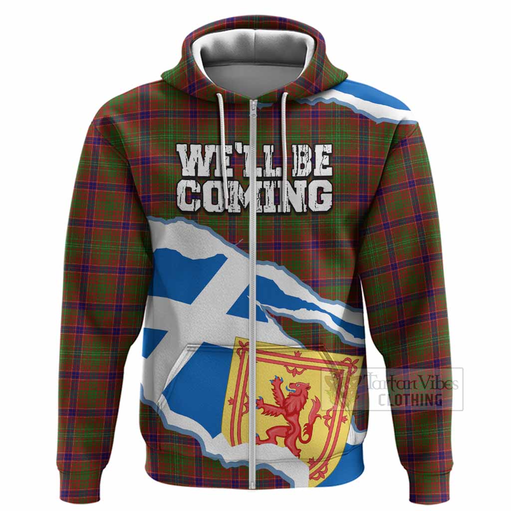 Lumsden Scotland Football Tartan Hoodie We'll Be Coming