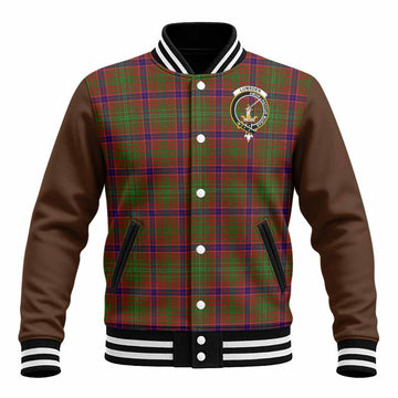 Lumsden Tartan Accent Baseball Jacket with Family Crest