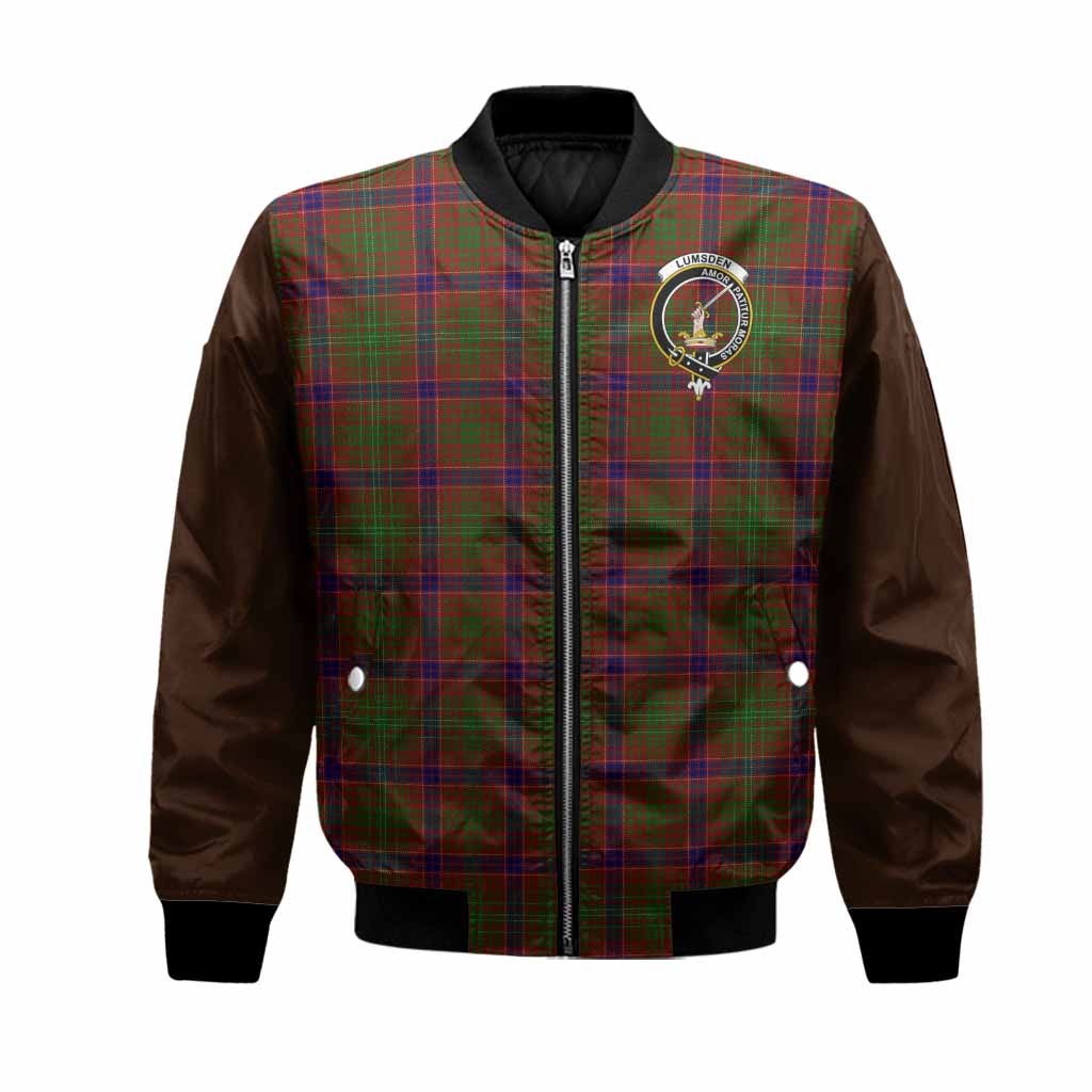 Lumsden Tartan Accent Bomber Jacket with Family Crest