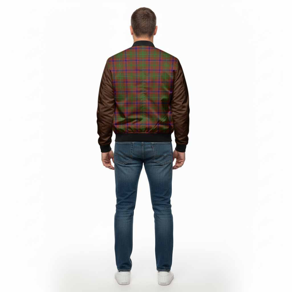Lumsden Tartan Accent Bomber Jacket with Family Crest