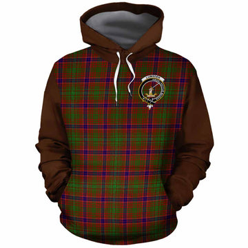 Lumsden Tartan Accent Cotton Hoodie with Family Crest