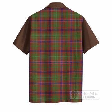 Lumsden Tartan Accent Hawaiian Shirt with Family Crest