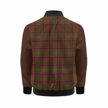 Lumsden Tartan Accent Kid Bomber Jacket with Family Crest