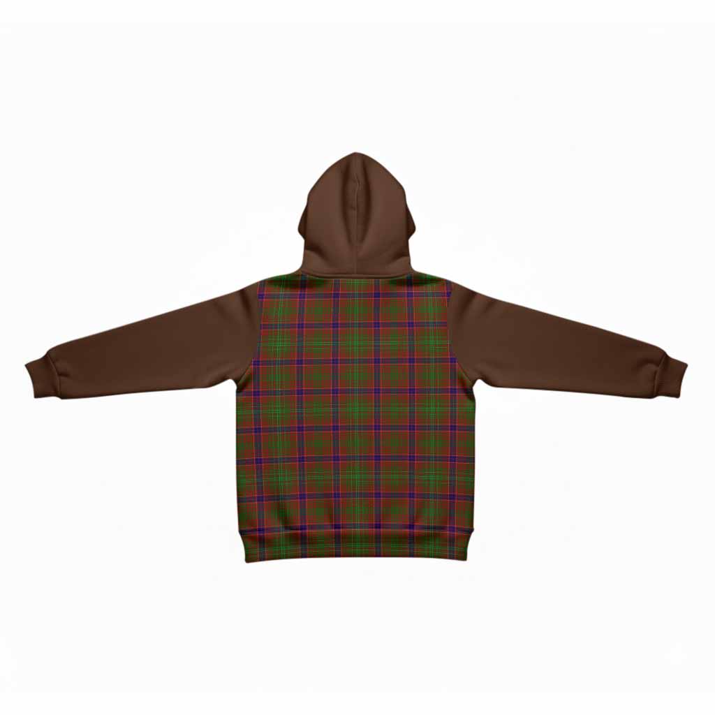 Lumsden Tartan Accent Kid Hoodie with Family Crest