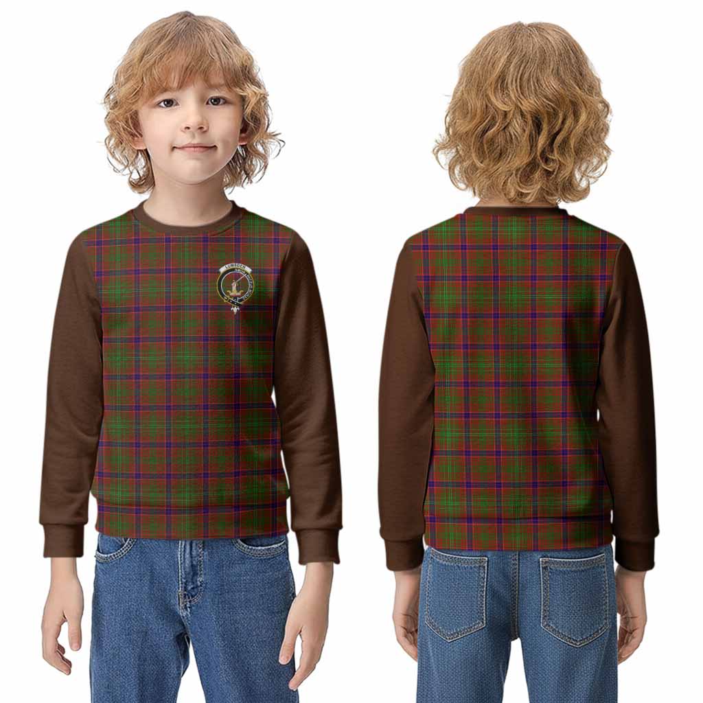 Lumsden Tartan Accent Kid Knitted Sweatshirt with Family Crest