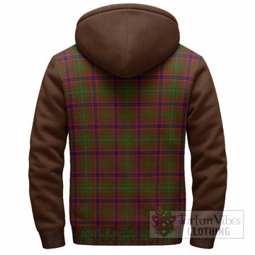 Lumsden Tartan Accent Sherpa Hoodie with Family Crest