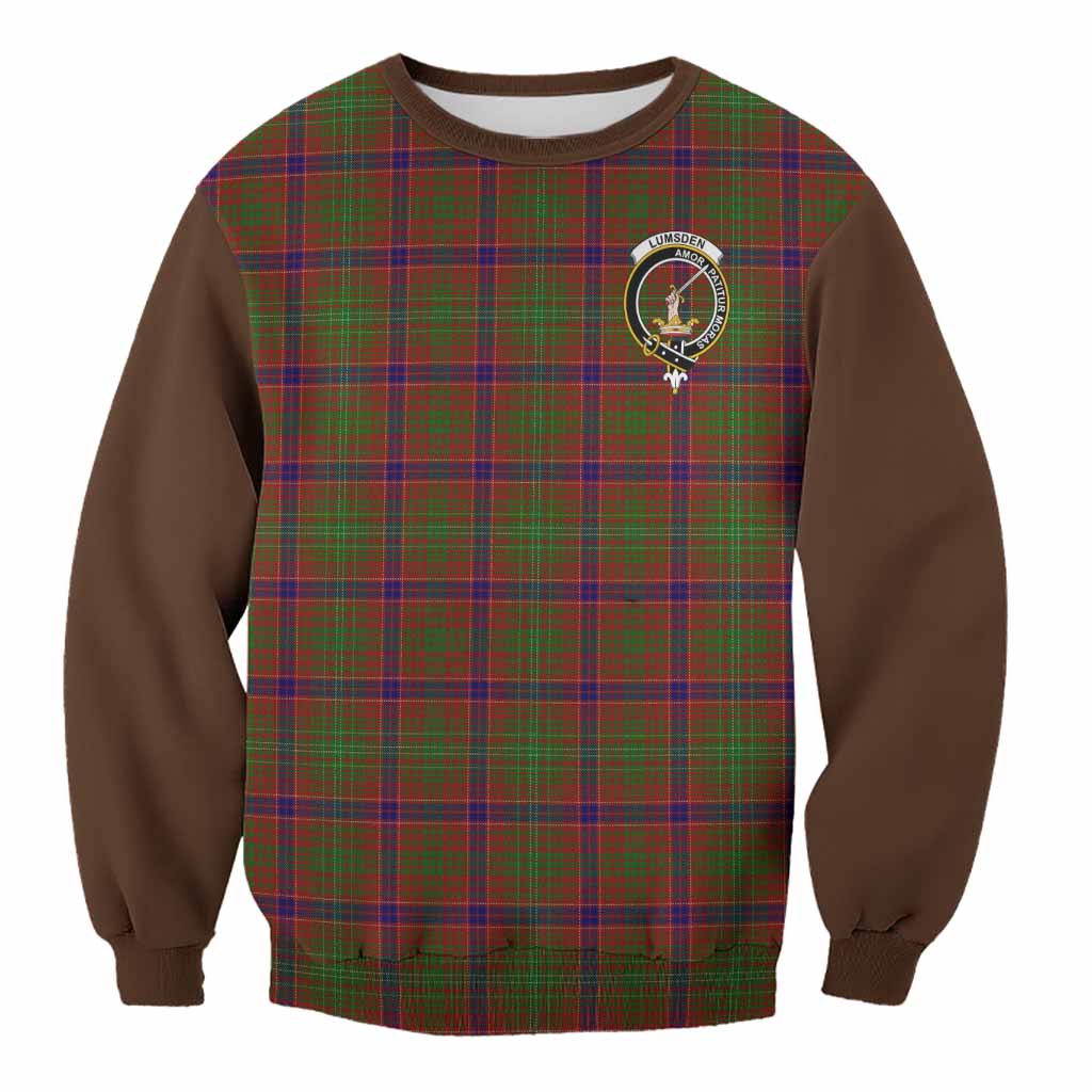Lumsden Tartan Accent Sweatshirt with Family Crest