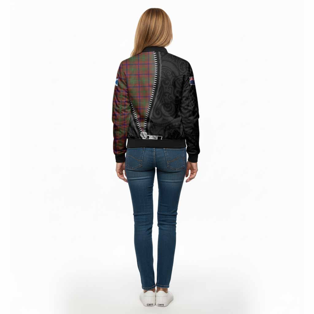 Lumsden Tartan Bomber Jacket New Zealand Pattern Unique Zipper Stylized