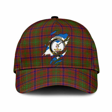 Lumsden Tartan Classic Cap with Family Crest In Me Style