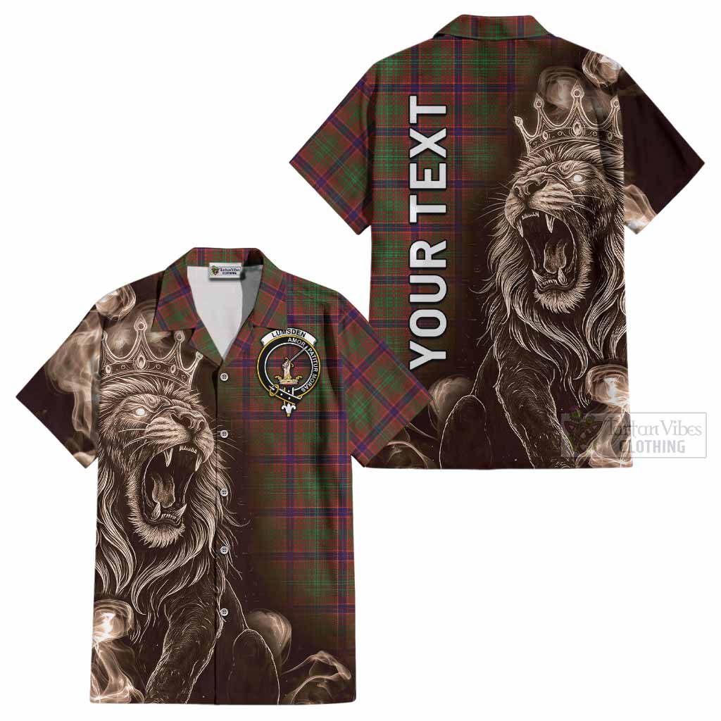 Lumsden Tartan Cotton Hawaiian Shirt Roaring Lion Heritage