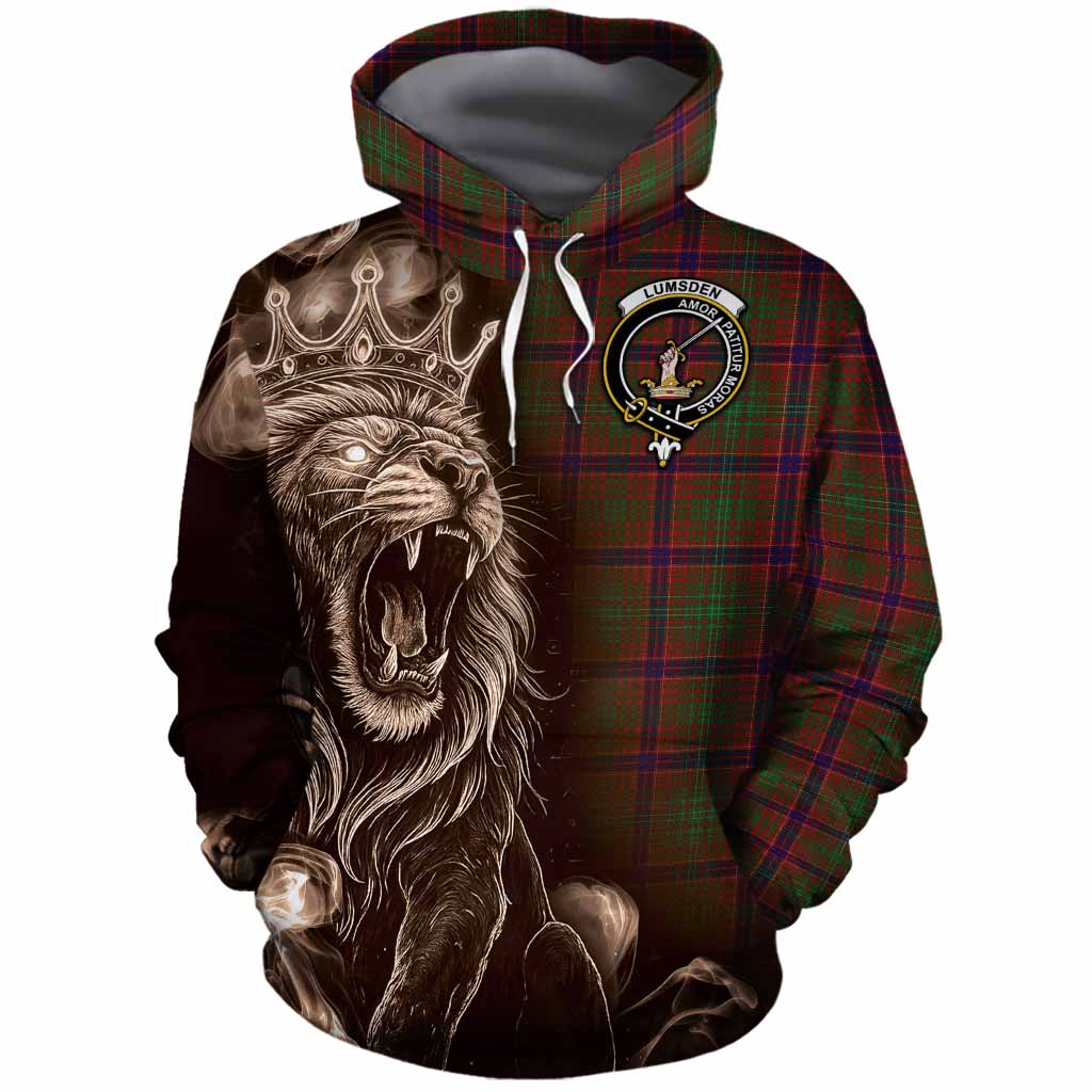 Lumsden Tartan Cotton Hoodie Roaring Lion Heritage