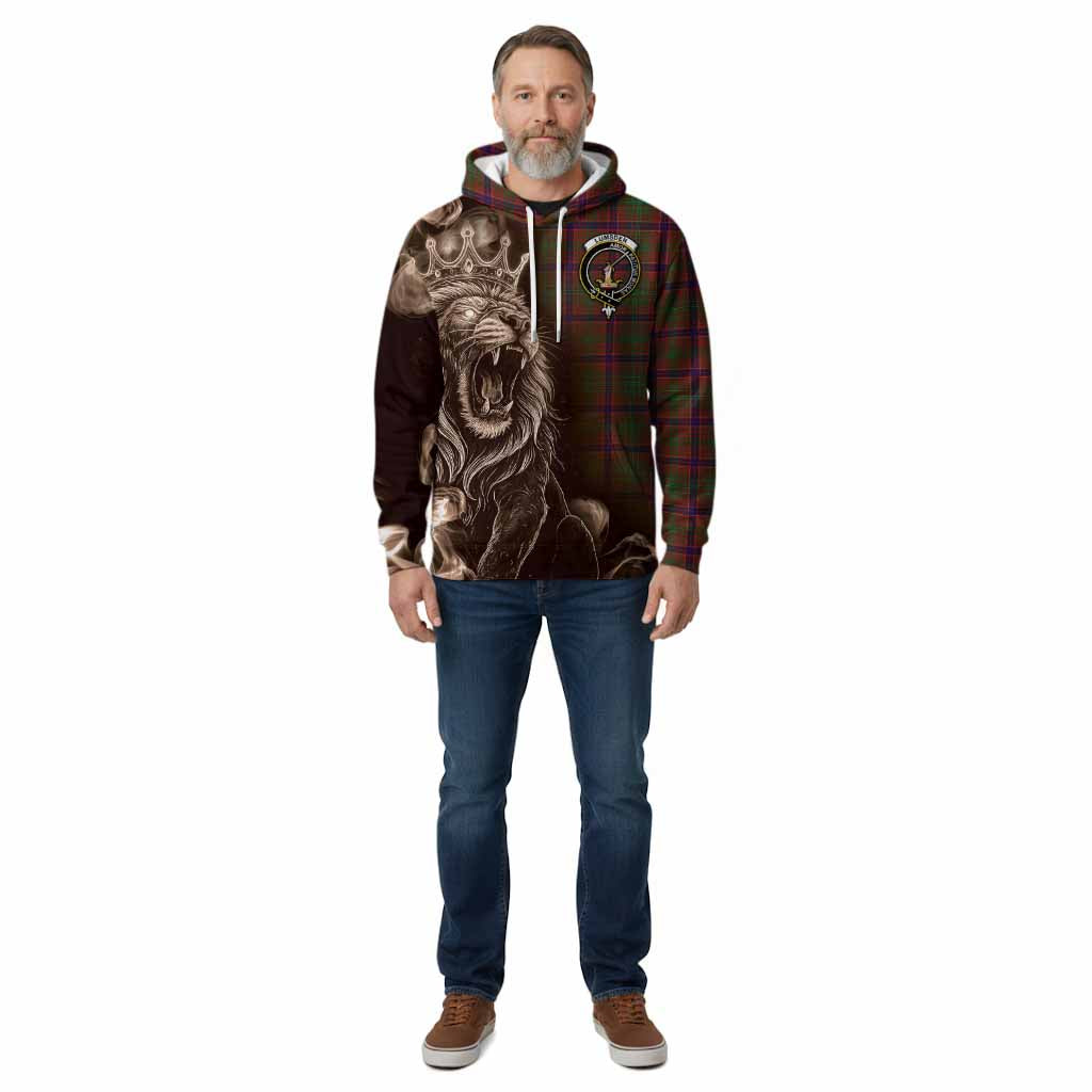 Lumsden Tartan Cotton Hoodie Roaring Lion Heritage