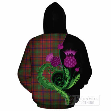 Lumsden Tartan Cotton Hoodie Traditional Scottish Thistle