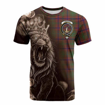 Lumsden Tartan Cotton T-shirt Roaring Lion Heritage