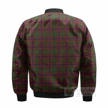 Lumsden Tartan Crest Bomber Jacket Ferocious Lion Style