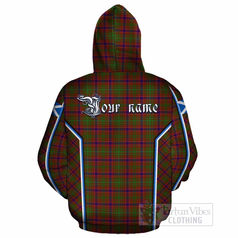 Lumsden Tartan Crest Cotton Hoodie Scotland Coat of Arm Flag Style - Tartan Vibes Clothing