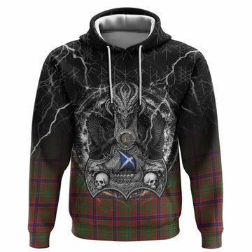 Lumsden Tartan Crest Hoodie Celtic Odin's Raven Legacy