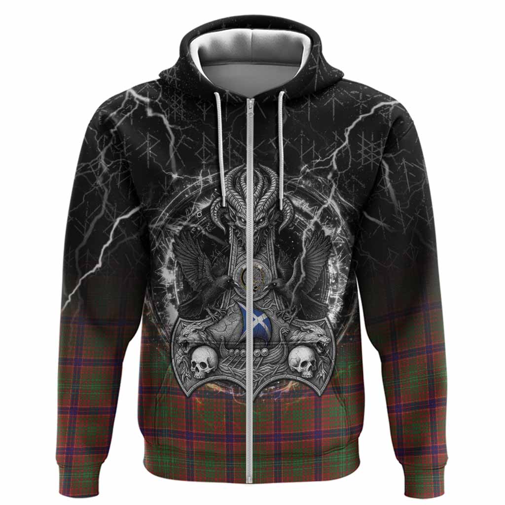 Lumsden Tartan Crest Hoodie Celtic Odin's Raven Legacy