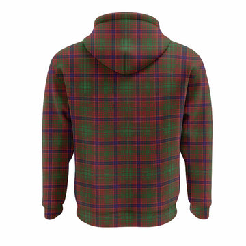 Lumsden Tartan Crest Hoodie Ferocious Lion Style