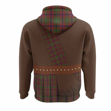Lumsden Tartan Crest Hoodie Kilt Costume Style