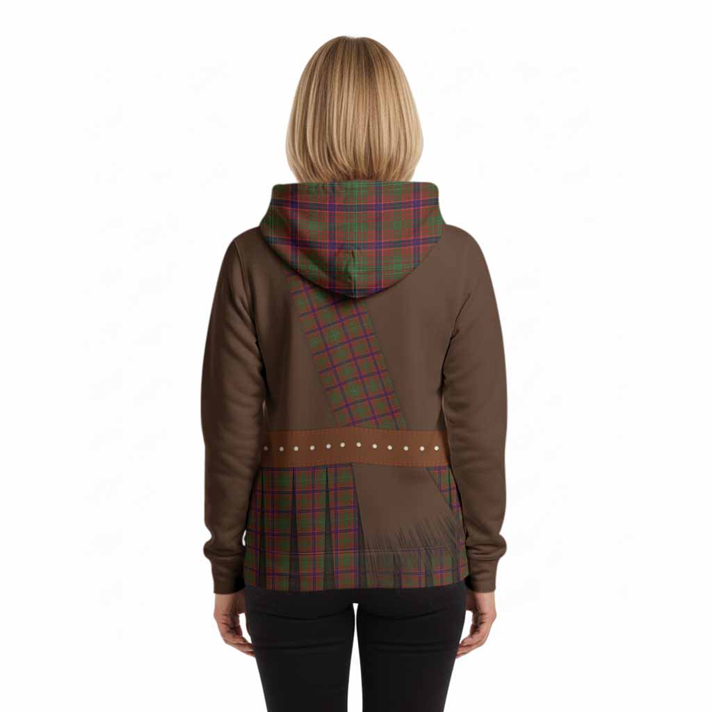 Lumsden Tartan Crest Hoodie Kilt Costume Style