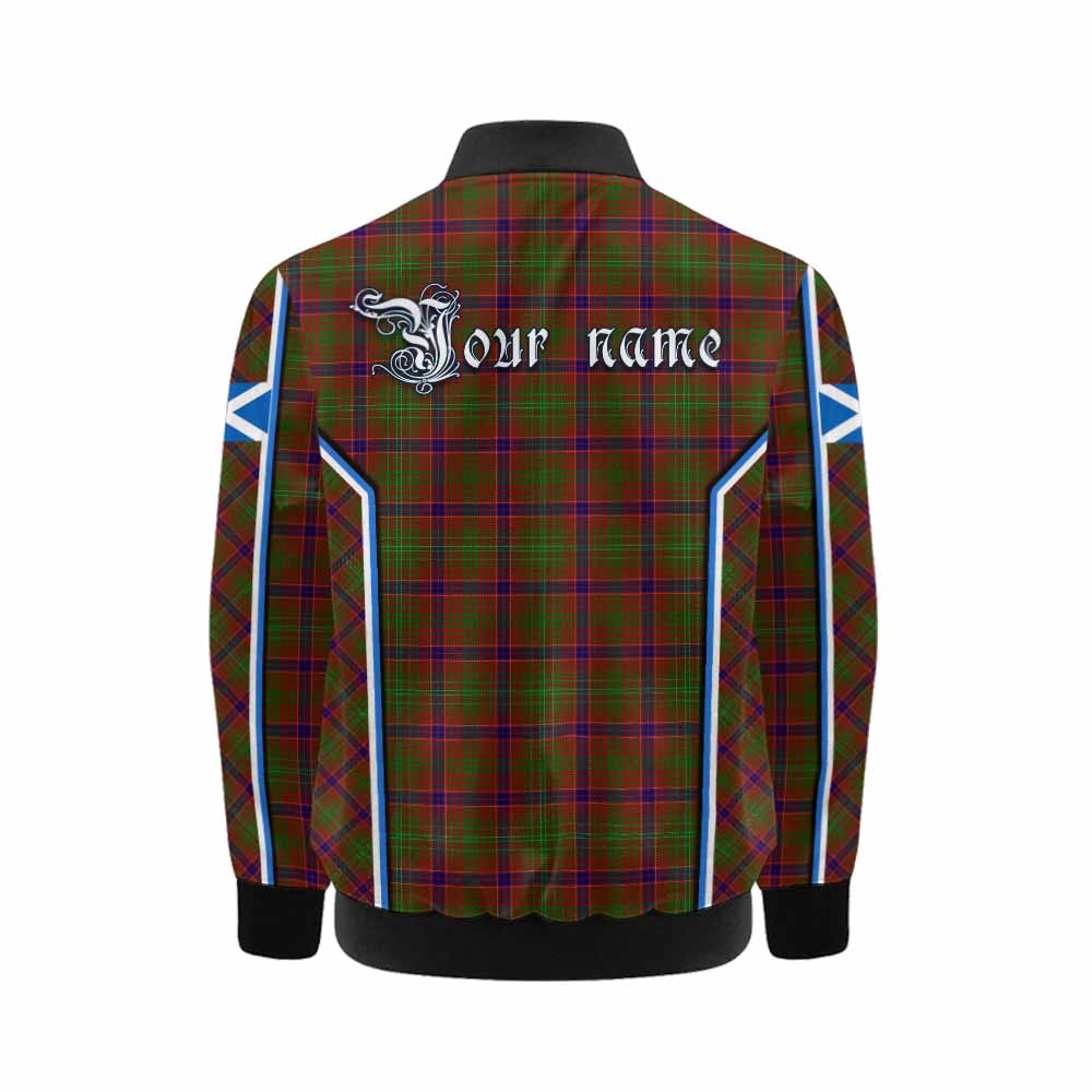 Lumsden Tartan Crest Kid Bomber Jacket Scotland Coat of Arm Flag Style - Tartan Vibes Clothing