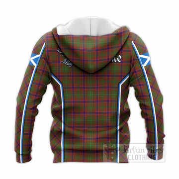 Lumsden Tartan Crest Knitted Hoodie Scotland Coat of Arm Flag Style