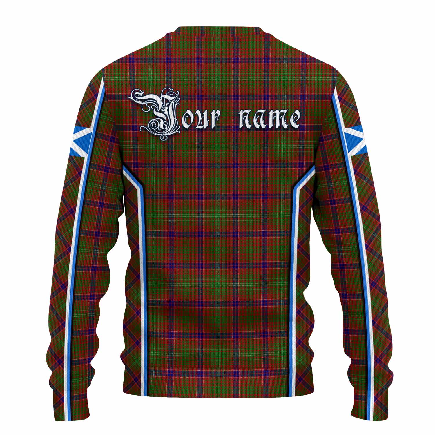 Lumsden Tartan Crest Knitted Sweater Scotland Coat of Arm Flag Style - Tartan Vibes Clothing