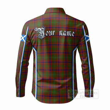 Lumsden Tartan Crest Long Sleeve Button Shirts Scotland Coat of Arm Flag Style
