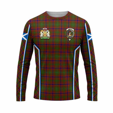 Lumsden Tartan Crest Long Sleeve T-Shirt Scotland Coat of Arm Flag Style - Tartan Vibes Clothing