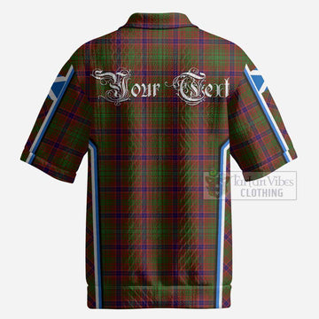 Lumsden Tartan Crest Men’s Polo Sweater Top Scotland Coat of Arm Flag Style