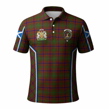 Lumsden Tartan Crest Polo Shirt Scotland Coat of Arm Flag Style - Tartan Vibes Clothing