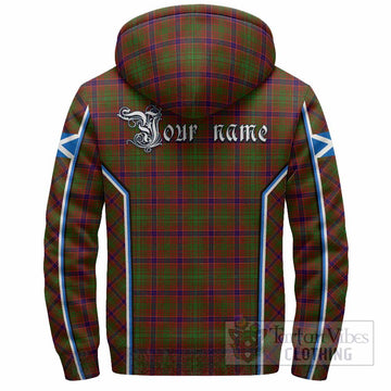 Lumsden Tartan Crest Sherpa Hoodie Scotland Coat of Arm Flag Style