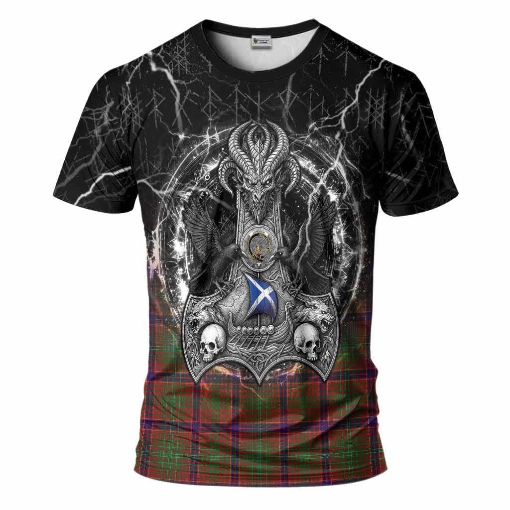 Lumsden Tartan Crest T-Shirt Celtic Odin's Raven Legacy
