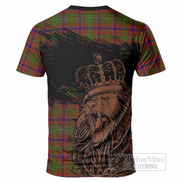 Lumsden Tartan Crest T-Shirt Crowned Lion Heritage Style