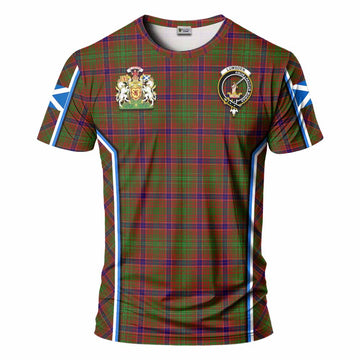Lumsden Tartan Crest T-shirt Scotland Coat of Arm Flag Style - Tartan Vibes Clothing