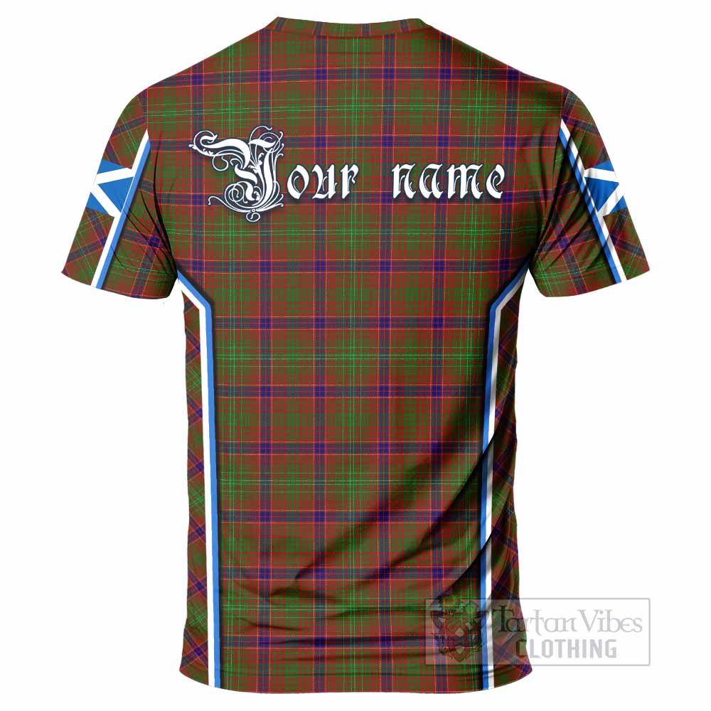 Lumsden Tartan Crest T-shirt Scotland Coat of Arm Flag Style - Tartan Vibes Clothing