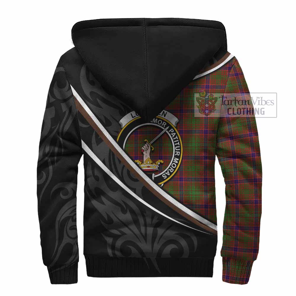 Lumsden Tartan Family Crest Sherpa Hoodie Celtic Scottish Thistle Floral - Tartan Vibes Clothing