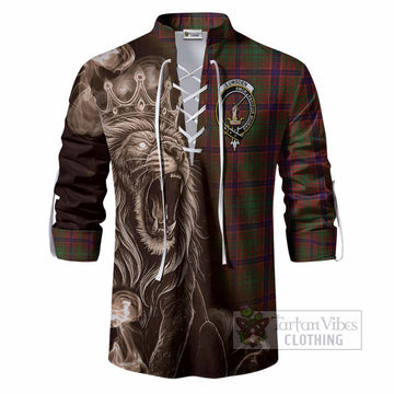 Lumsden Tartan Ghillie Shirt Roaring Lion Heritage