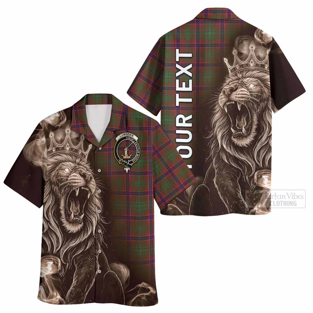 Lumsden Tartan Hawaiian Shirt Roaring Lion Heritage