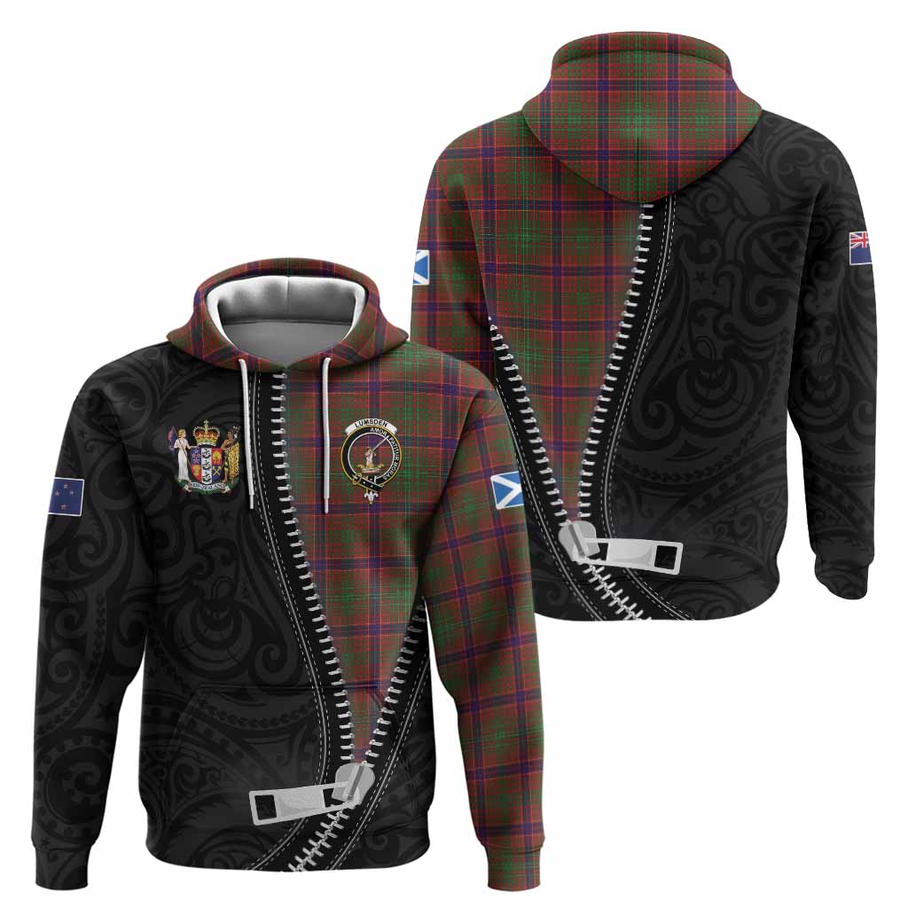 Lumsden Tartan Hoodie New Zealand Pattern Unique Zipper Stylized