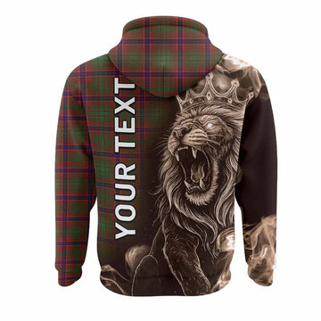 Lumsden Tartan Hoodie Roaring Lion Heritage