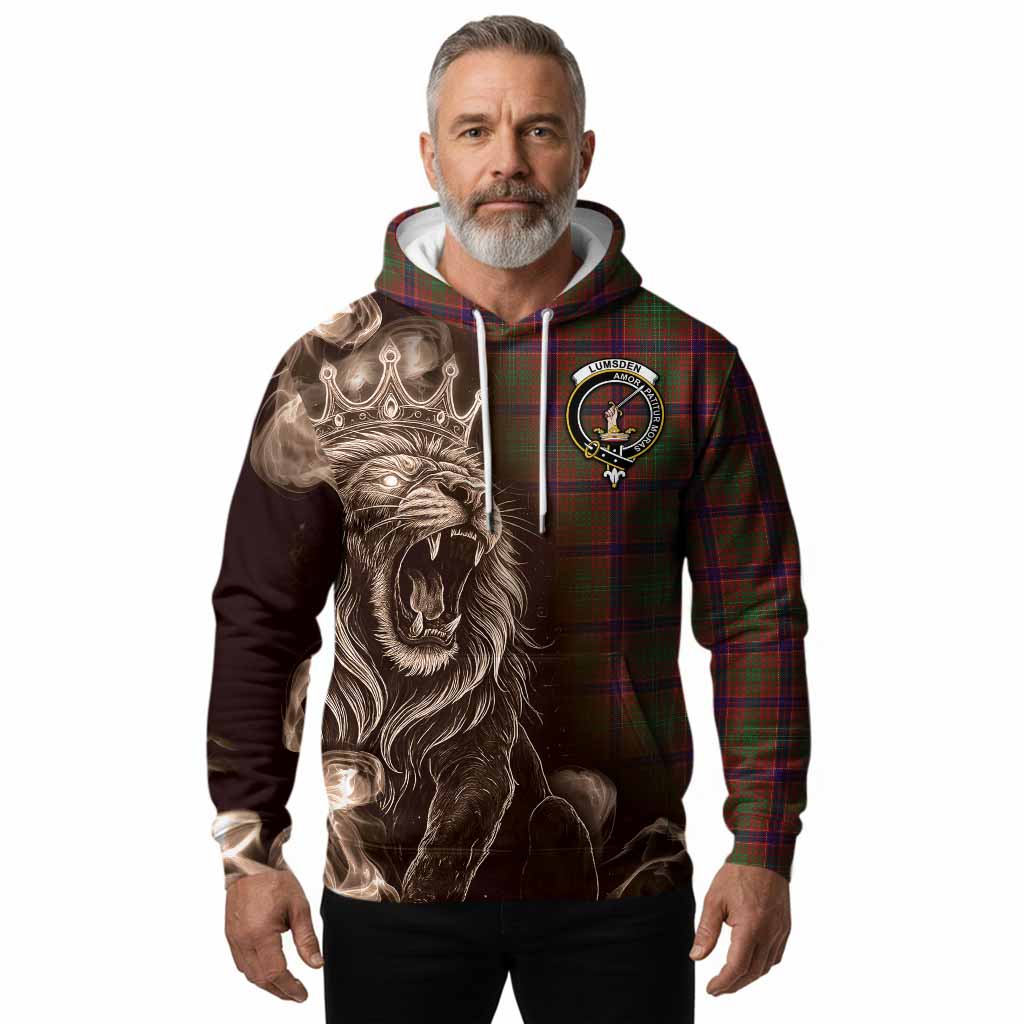 Lumsden Tartan Hoodie Roaring Lion Heritage