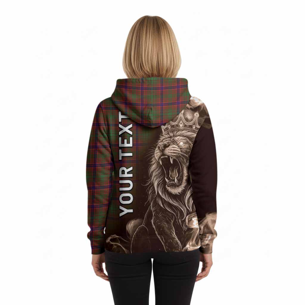 Lumsden Tartan Hoodie Roaring Lion Heritage